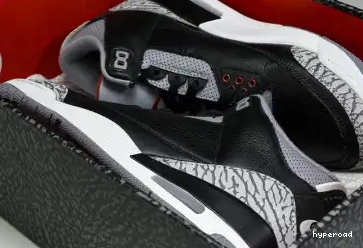 Hyperoad 2024 OG “Black Jordan 3 Cement” Air 0605